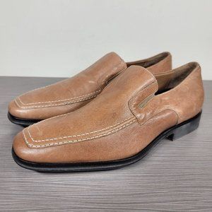 Bruno Magli Raging Slip On Loafers,Tan Leather 8 M